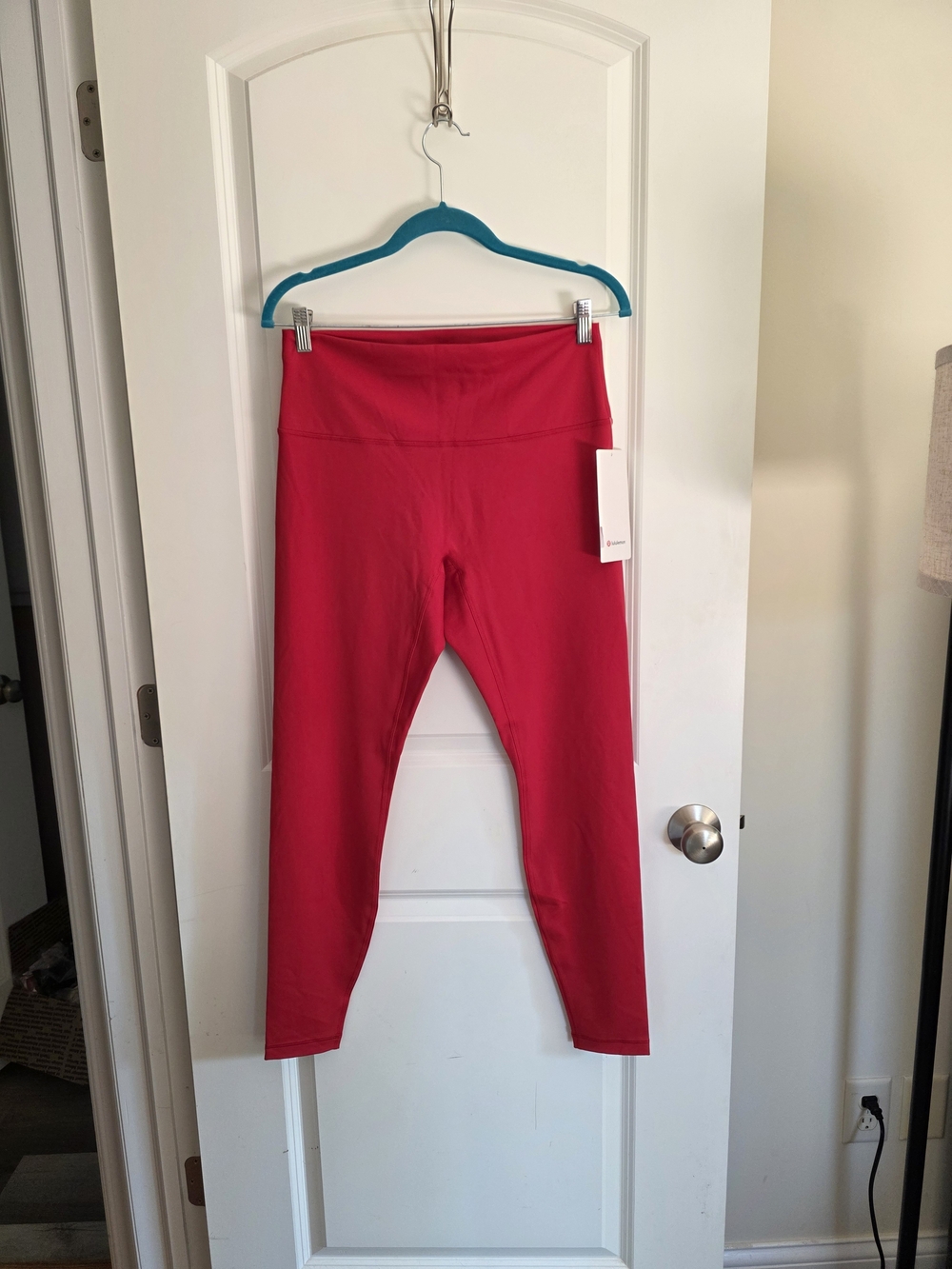 Lululemon Wunder Train No Line High Rise Legging 28 Inch Inseam Toxic Oxford Red